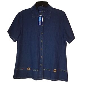 NWT BLUE PORT denim shirt size XL